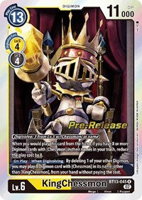 KingChessmon (BT13-045 R) [Versus Royal Knights Pre-Release Cards]