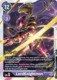 LordKnightmon (BT13-090 R) [Versus Royal Knights Pre-Release Cards]