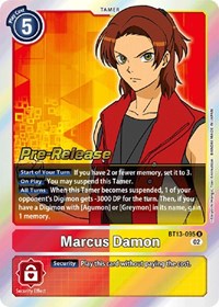 Marcus Damon (BT13-095 R) [Versus Royal Knights Pre-Release Cards]