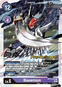 Ravemon (BT13-089 R) [Versus Royal Knights Pre-Release Cards]