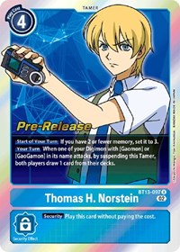 Thomas H. Norstein (BT13-097 R) [Versus Royal Knights Pre-Release Cards]