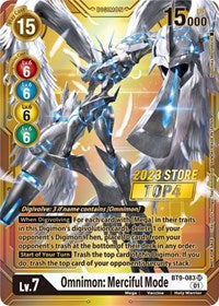 Omnimon: Merciful Mode (2023 Store Top 4) (BT9-083 SR) [X Record]