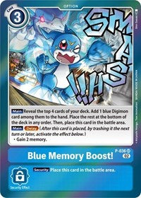 Blue Memory Boost! (Resurgence Booster Reprint) (P-036 SR) [Resurgence Booster]