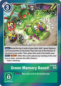 Green Memory Boost! (Resurgence Booster Reprint) (P-038 SR) [Resurgence Booster]