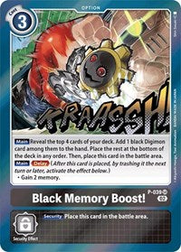 Black Memory Boost! (Resurgence Booster Reprint) (P-039 SR) [Resurgence Booster]