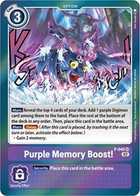 Purple Memory Boost! (Resurgence Booster Reprint) (P-040 SR) [Resurgence Booster]