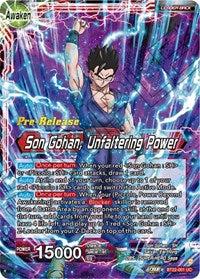 Son Gohan // Son Gohan, Unfaltering Power (BT22-001) [Critical Blow Pre-Release Cards]