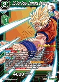 SS Son Goku, Emotions Delivered (BT22-057) [Critical Blow Pre-Release Cards]