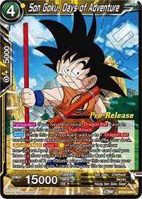 Son Goku, Days of Adventure (BT22-089) [Critical Blow Pre-Release Cards]