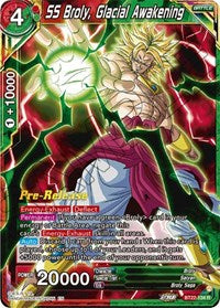 SS Broly, Glacial Awakening (BT22-134) [Critical Blow Pre-Release Cards]