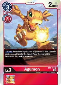 Agumon - BT1-010 (Resurgence Booster Reprint) (BT1-010 R) [Resurgence Booster]