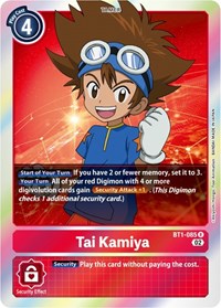 Tai Kamiya (Resurgence Booster Reprint) (BT1-085 R) [Resurgence Booster]