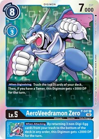 AeroVeedramon Zero (Resurgence Booster Reprint) (P-047 P) [Resurgence Booster]