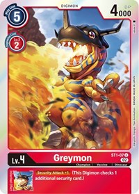 Greymon - ST1-07 (Resurgence Booster Reprint) (ST1-07 U) [Resurgence Booster]