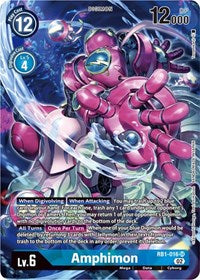Amphimon (Textured Alternate Art) (RB1-016 SR) [Resurgence Booster]