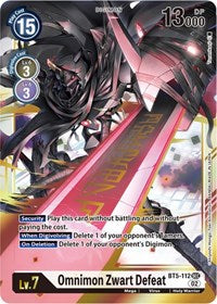 Omnimon Zwart Defeat (Resurgence Booster Reprint) (BT5-112 SEC) [Resurgence Booster]