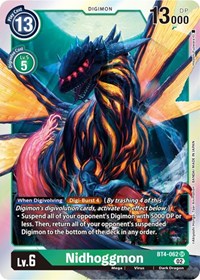 Nidhoggmon (Resurgence Booster Reprint) (BT4-062 SR) [Resurgence Booster]