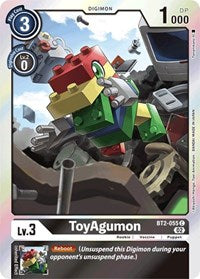 ToyAgumon (Resurgence Booster Reprint) (BT2-055 C) [Resurgence Booster]