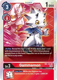 Gammamon - RB1-005 (Resurgence Booster Box Promotion Pack) (RB1-005 U) [Resurgence Booster]
