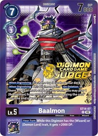Baalmon - ST14-07 (Judge Pack 4) (ST14-07 R) [Starter Deck 14: Beelzemon Advanced Deck Set]