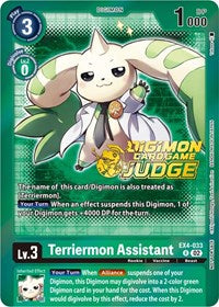 Terriermon Assistant (Alternate Art) - EX4-033 (Judge Pack 4) (EX4-033 R) [Alternative Being Booster]