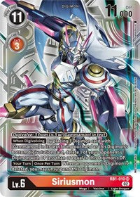 Siriusmon (Resurgence Booster Box Promotion Pack) (RB1-010 SR) [Resurgence Booster]