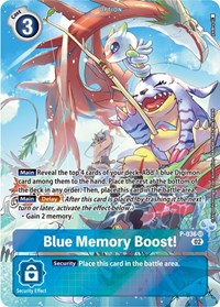 Blue Memory Boost! - P-036 (Digimon Adventure Box 2) (P-036 SR) [Digimon Promotion Cards]