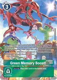 Green Memory Boost! - P-038 (Digimon Adventure Box 2) (P-038 SR) [Digimon Promotion Cards]