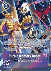 Purple Memory Boost! - P-040 (Digimon Adventure Box 2) (P-040 SR) [Digimon Promotion Cards]