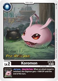 Koromon (ST15-01 U) [Starter Deck 15: Dragon of Courage Pre-Release Cards]