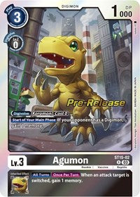 Agumon (ST15-02 R) [Starter Deck 15: Dragon of Courage Pre-Release Cards]