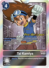 Tai Kamiya (ST15-14 R) [Starter Deck 15: Dragon of Courage Pre-Release Cards]