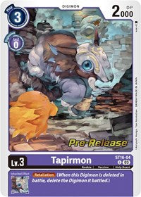 Tapirmon (ST16-04 U) [Starter Deck 16: Wolf of Friendship Pre-Release Cards]