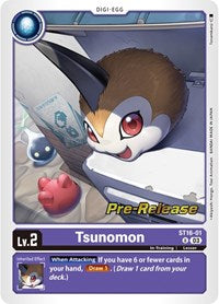 Tsunomon (ST16-01 U) [Starter Deck 16: Wolf of Friendship Pre-Release Cards]