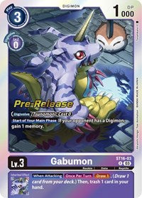 Gabumon (ST16-03 R) [Starter Deck 16: Wolf of Friendship Pre-Release Cards]
