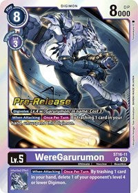 WereGarurumon (ST16-11 R) [Starter Deck 16: Wolf of Friendship Pre-Release Cards]