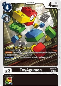 ToyAgumon (ST15-05 C) [Starter Deck 15: Dragon of Courage Pre-Release Cards]