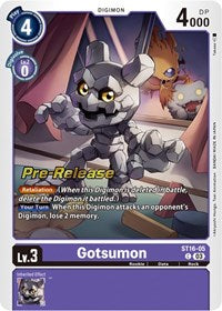 Gotsumon (ST16-05 C) [Starter Deck 16: Wolf of Friendship Pre-Release Cards]