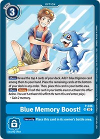 Blue Memory Boost! (NYCC 2023 Demo Deck) (P-036 P) [Digimon Demo Deck Exclusive Cards]