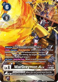 WarGreymon ACE (Alternate Art) (ST15-12 SR) [Starter Deck 15: Dragon of Courage]