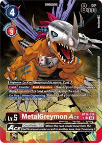 MetalGreymon ACE (English Exclusive Alternate Art) (BT14-014 SR) [Blast Ace]