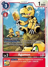 Agumon (BT14-007 SR) [Blast Ace]