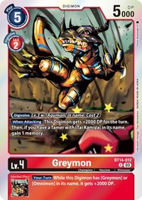 Greymon (BT14-012 R) [Blast Ace]