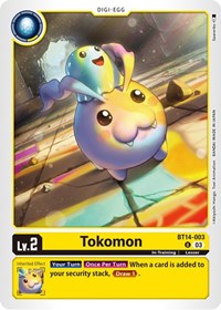 Tokomon (BT14-003 U) [Blast Ace]