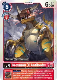 Greymon (X Antibody) (Blast Ace Pre-Release Winner) (BT9-012 C) [X Record]