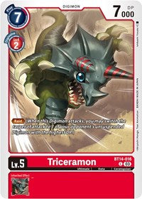 Triceramon (BT14-016 C) [Blast Ace]
