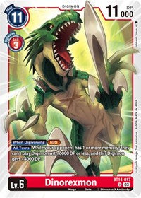 Dinorexmon (BT14-017 U) [Blast Ace]