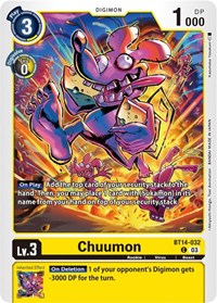 Chuumon (BT14-032 C) [Blast Ace]