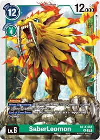 SaberLeomon (BT14-054 U) [Blast Ace]