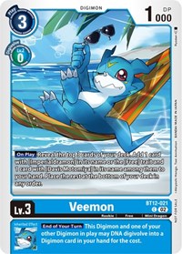 Veemon (NYCC 2023 Demo Deck) (BT12-021 C) [Digimon Demo Deck Exclusive Cards]